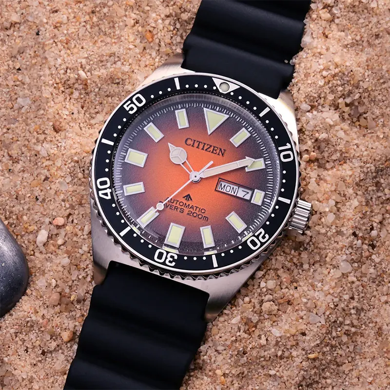 Citizen Promaster Diver's Automatic Orange Dial Men's Watch | NY0120-01Z